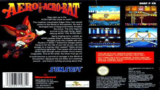 Aero The Acro-Bat [b1] game